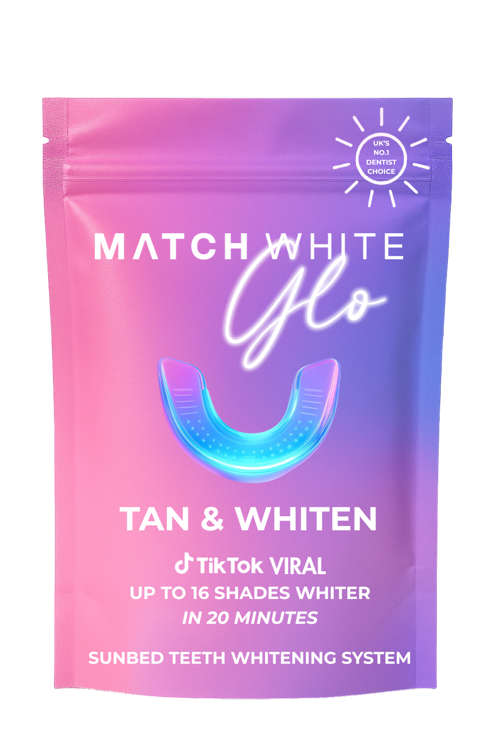 Match White Glo Sunbed Teeth Whitening System
